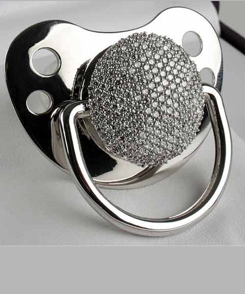 Diamantbesetzter Schnuller