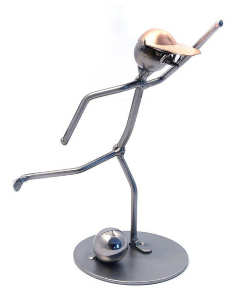 Metall mann Fussballer