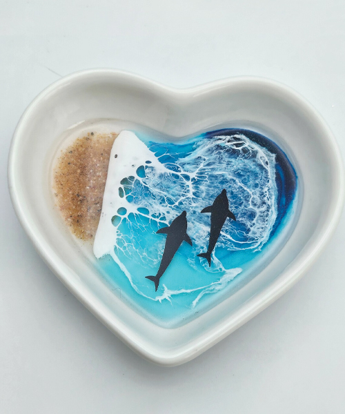 Personalisierte Delphin Ring Dish