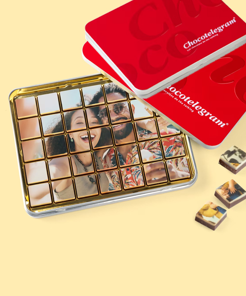 Personalisierte Schokolade mit Foto
