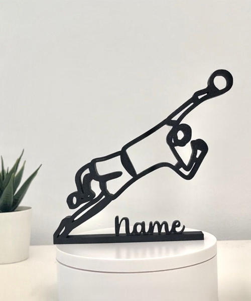 Torwart personalisierte Skulptur